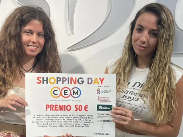 CEM premia a los ganadores del sorteo con cheques regalo para impulsar el comercio local en Mislata